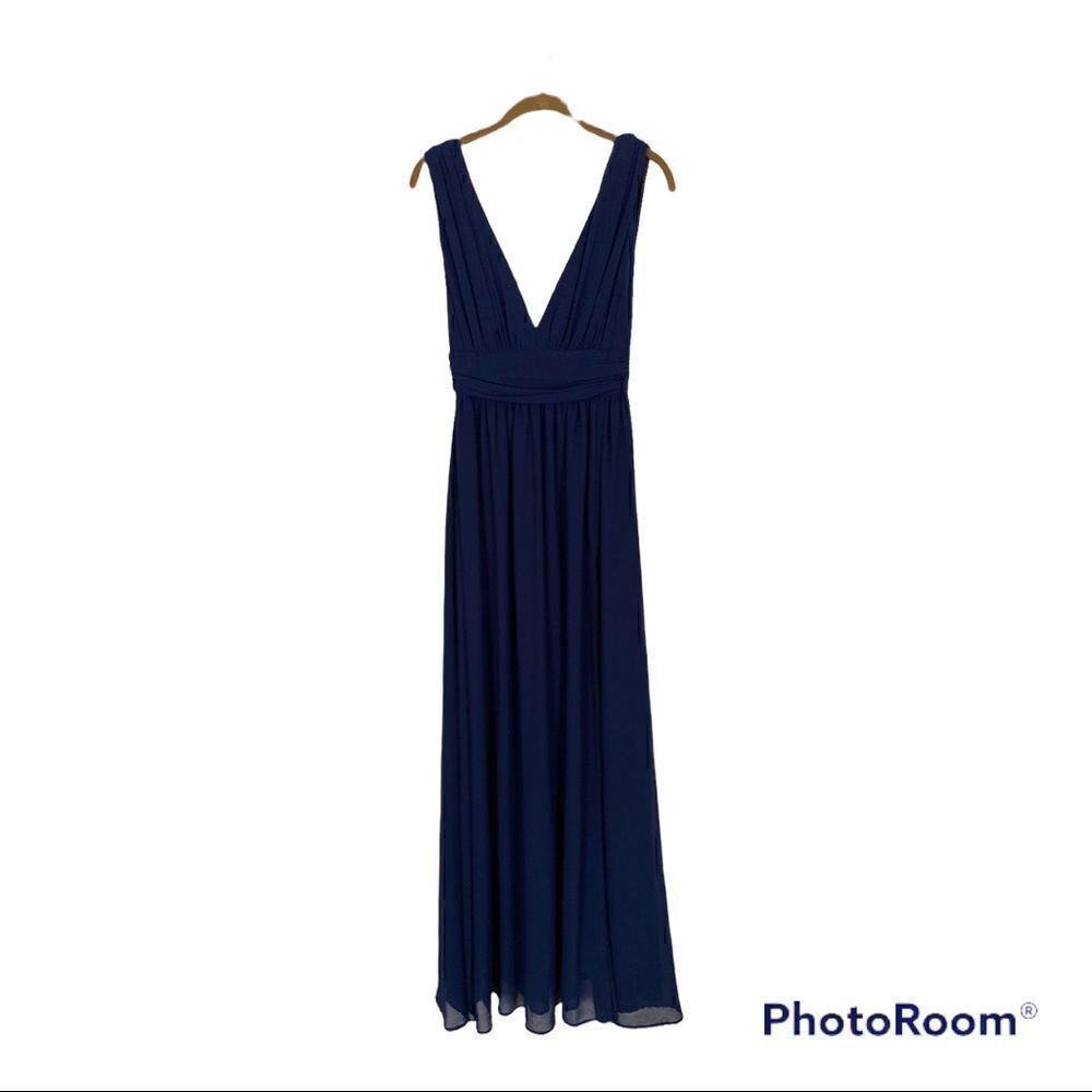 Lulu's Navy Blue Maxi Dress